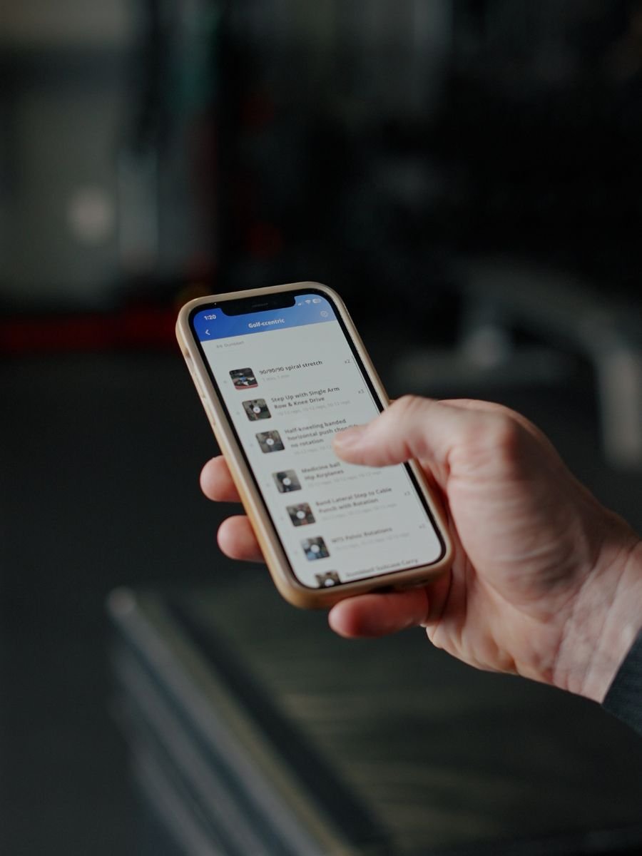 Online golf and performance coaching app at Motus in Scottsdale